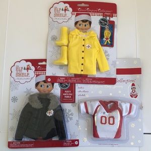 Set of 3 Elf on the Shelf Claus Couture